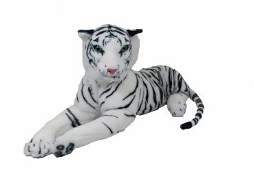 Plüsch liegender weißer Tiger Körper ca.60 cm